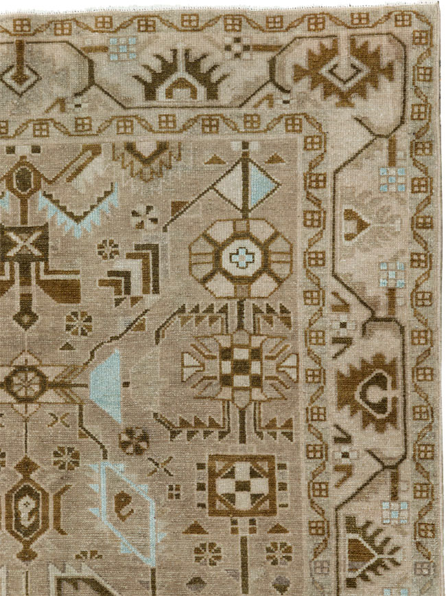 Vintage Persian Malayer Accent Rug, No.27604 - Gss