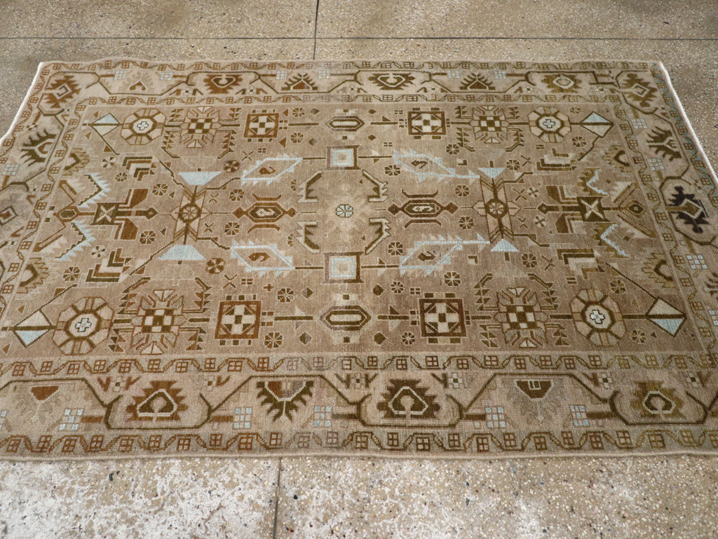 Vintage Persian Malayer Accent Rug, No.27604 - Gss