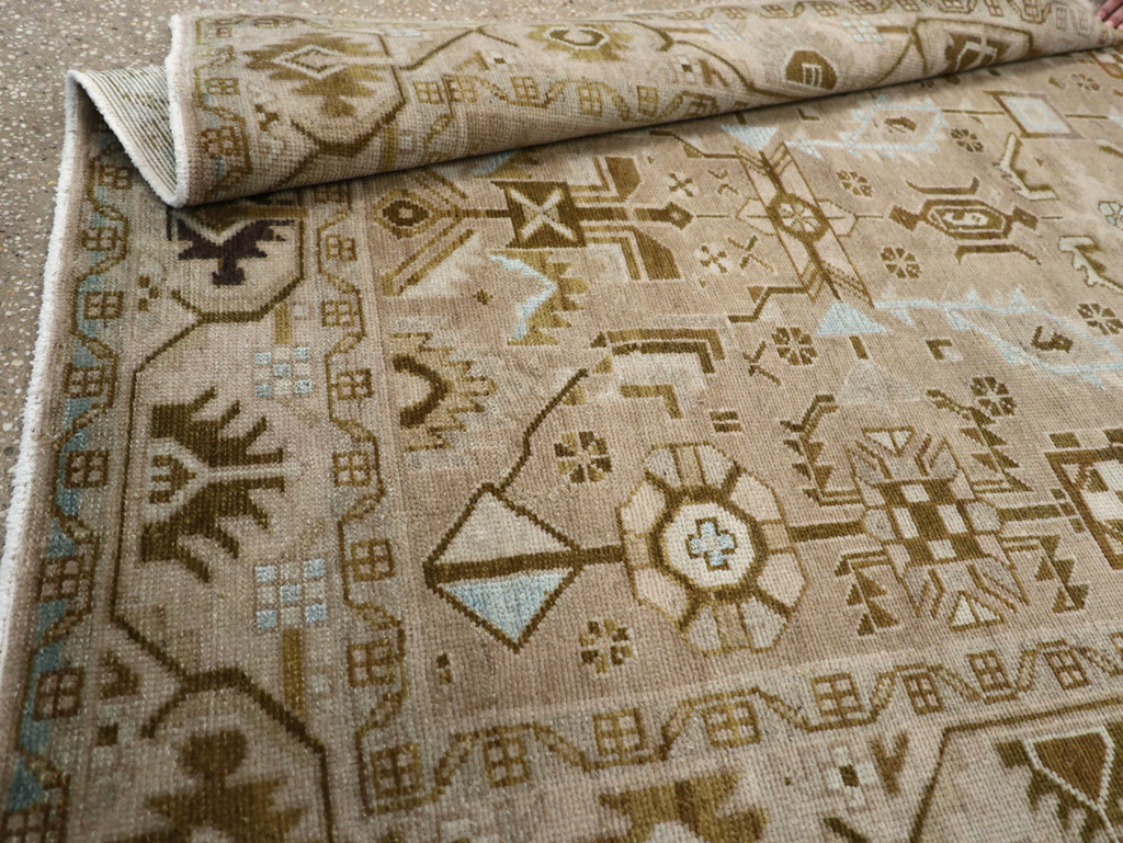 Vintage Persian Malayer Accent Rug, No.27604 - Gss