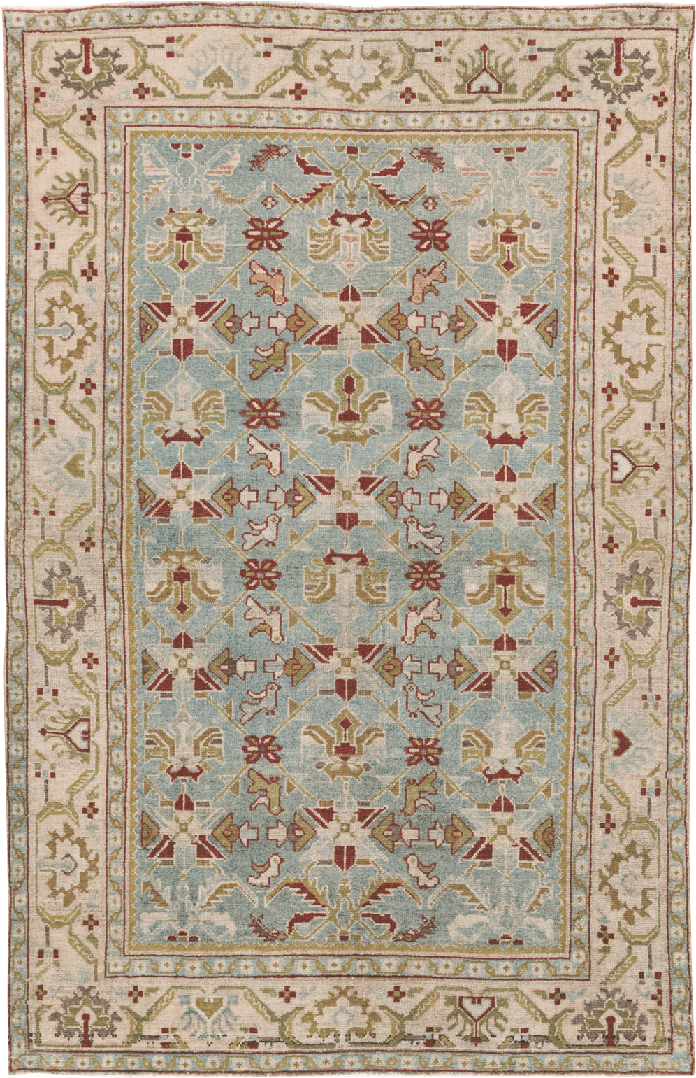 Vintage Persian Malayer Accent Rug, No.27608 - Gss