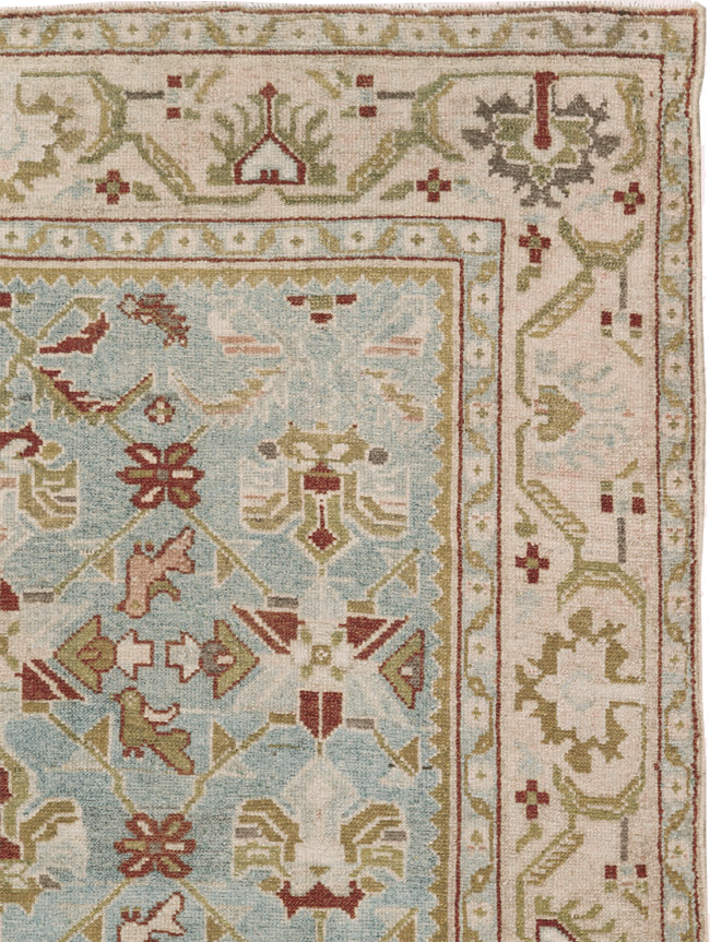 Vintage Persian Malayer Accent Rug, No.27608 - Gss