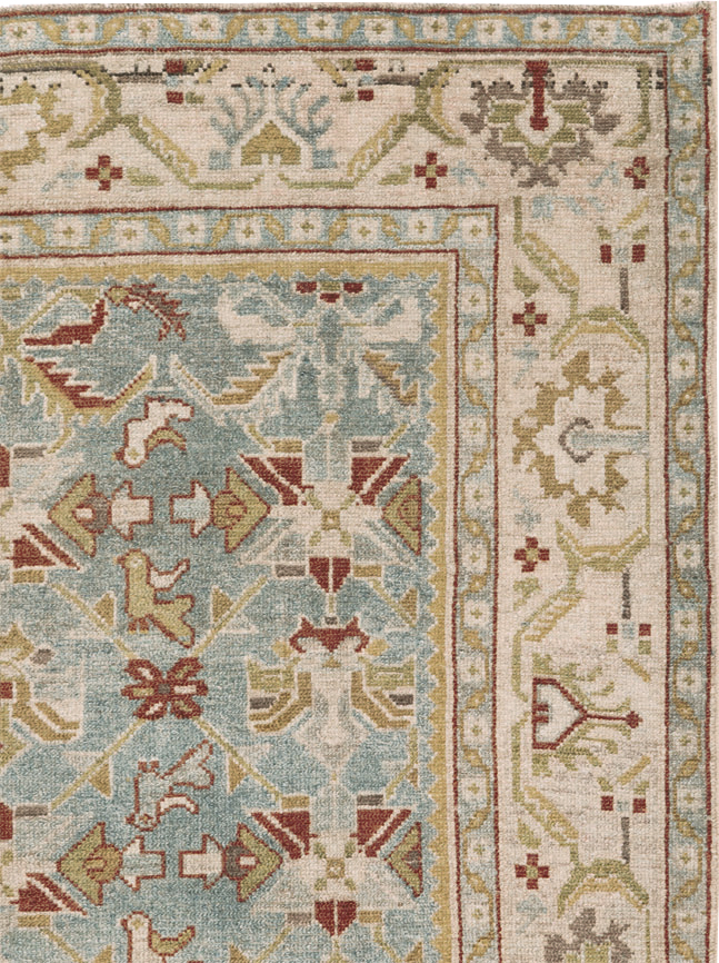Vintage Persian Malayer Accent Rug, No.27608 - Gss