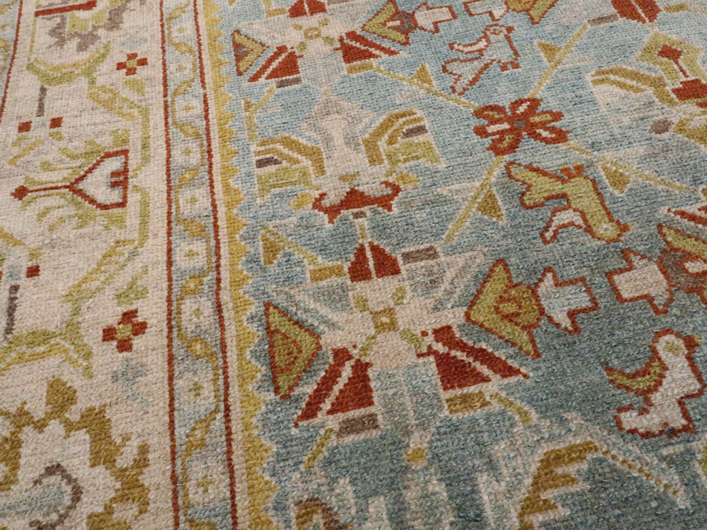 Vintage Persian Malayer Accent Rug, No.27608 - Gss
