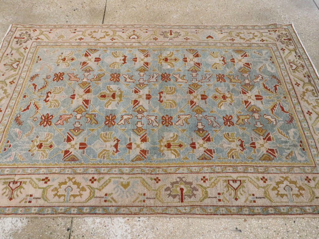 Vintage Persian Malayer Accent Rug, No.27608 - Gss