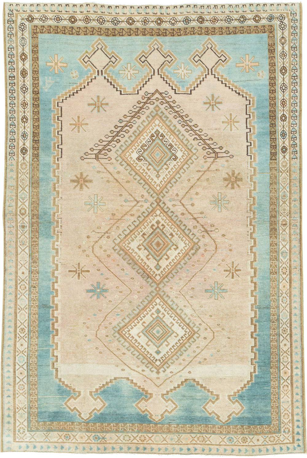 Vintage Persian Afshar Accent Rug, No.27609 - Gss