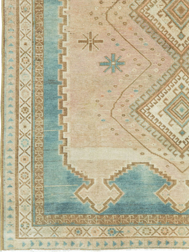 Vintage Persian Afshar Accent Rug, No.27609 - Gss