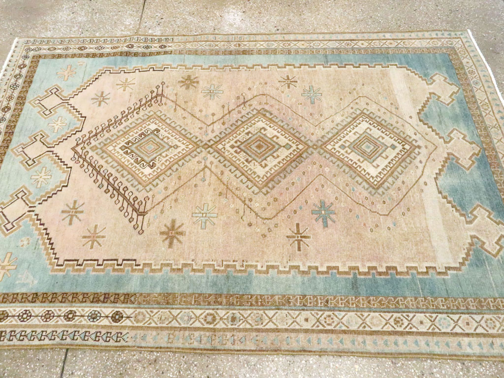 Vintage Persian Afshar Accent Rug, No.27609 - Gss