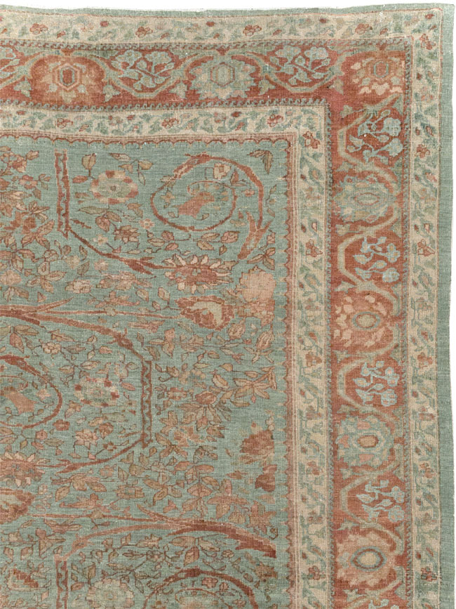 Antique Persian Mahal Long and Narrow Oversize Carpet, No.27623 - Gss