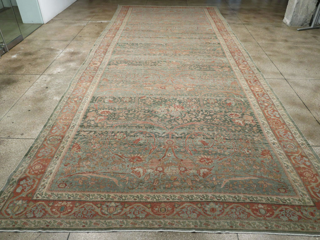 Antique Persian Mahal Long and Narrow Oversize Carpet, No.27623 - Gss