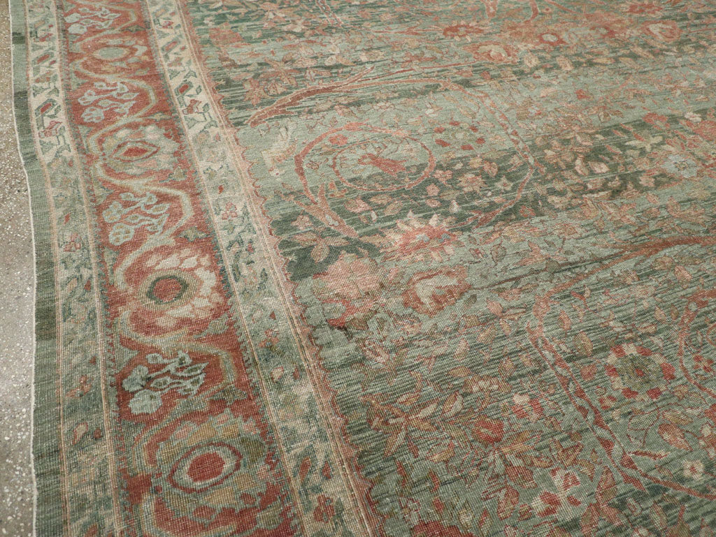 Antique Persian Mahal Long and Narrow Oversize Carpet, No.27623 - Gss