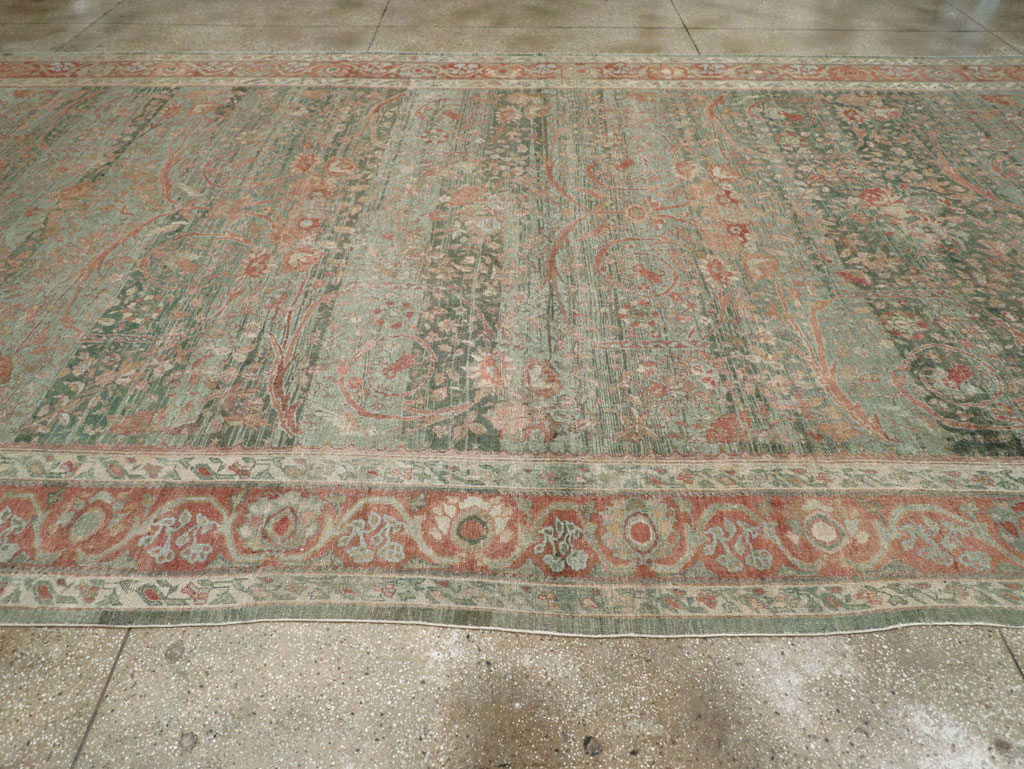 Antique Persian Mahal Long and Narrow Oversize Carpet, No.27623 - Gss