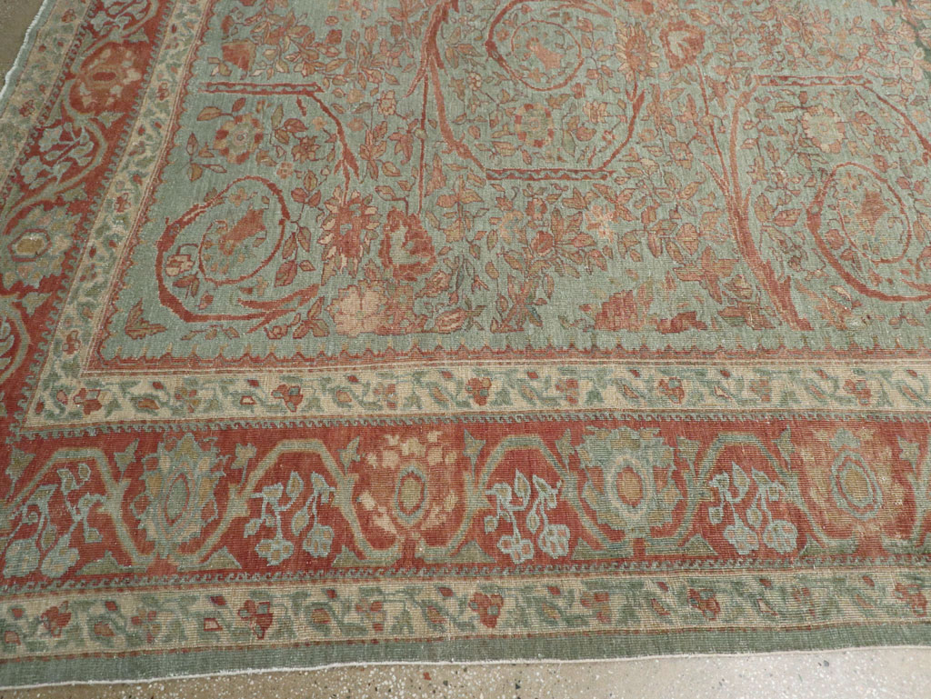 Antique Persian Mahal Long and Narrow Oversize Carpet, No.27623 - Gss