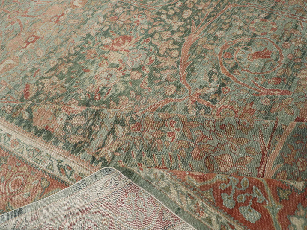 Antique Persian Mahal Long and Narrow Oversize Carpet, No.27623 - Gss