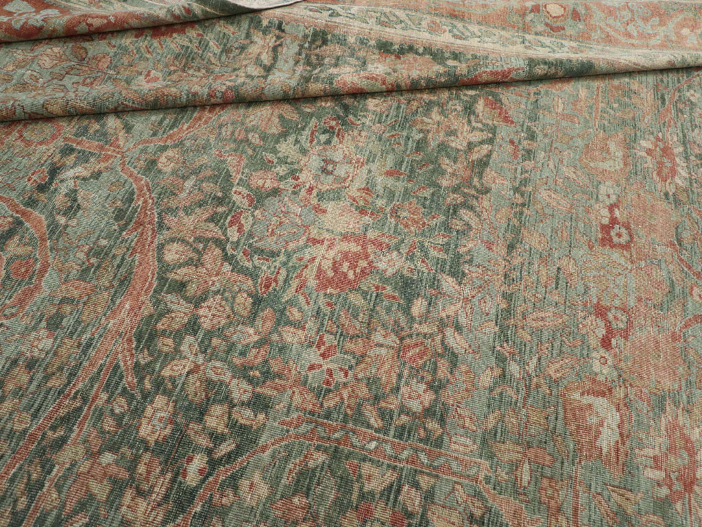 Antique Persian Mahal Long and Narrow Oversize Carpet, No.27623 - Gss