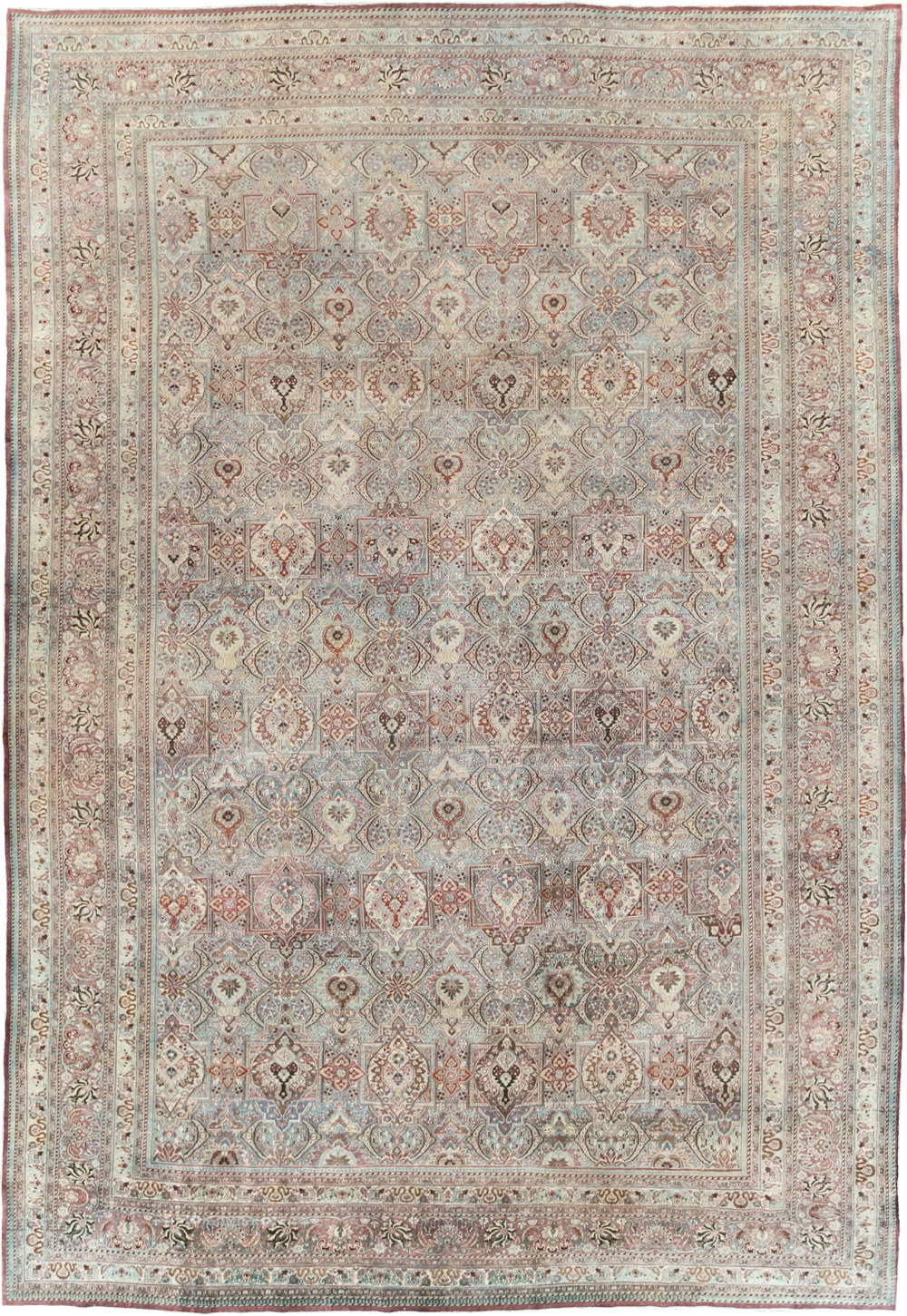 Antique Persian Mashad Carpet, No.27627 - Gss