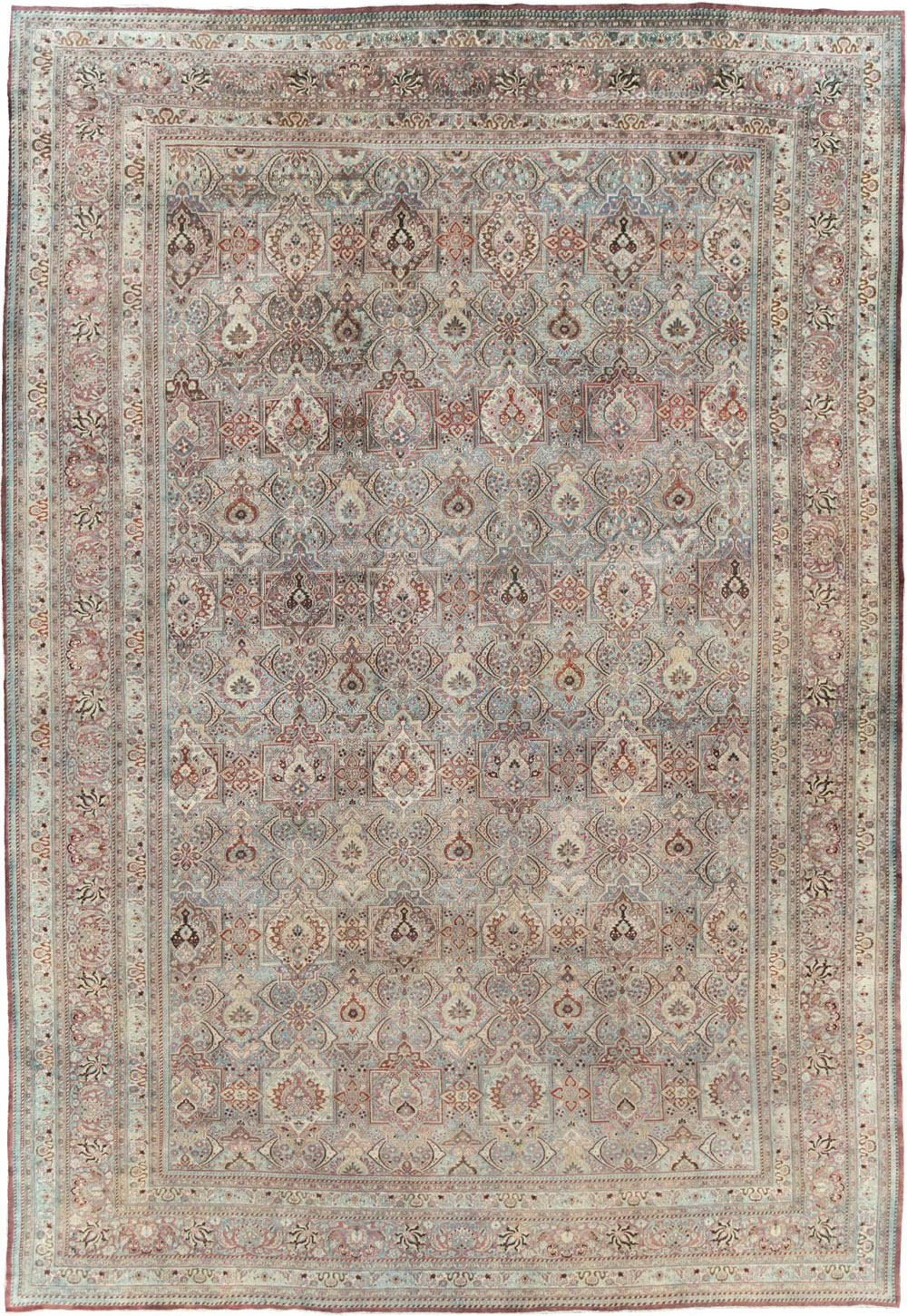 Antique Persian Mashad Large Carpet, No.27627 - Gss