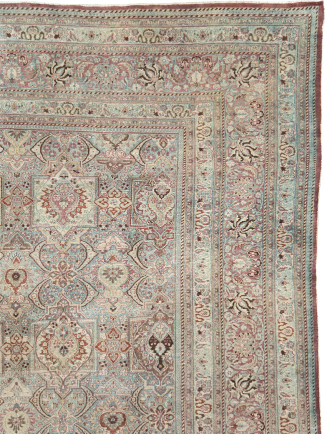 Antique Persian Mashad Carpet, No.27627 - Gss