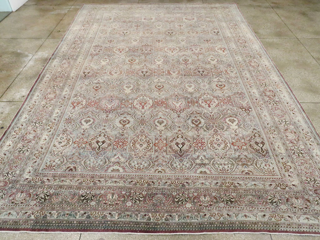 Antique Persian Mashad Carpet, No.27627 - Gss