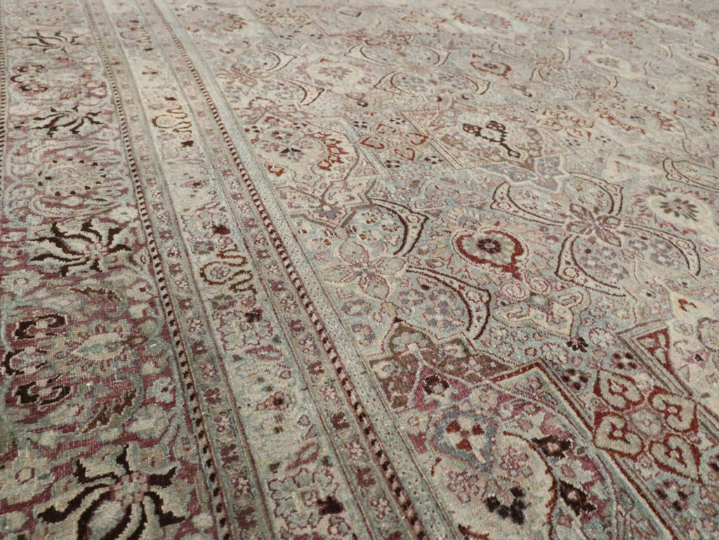 Antique Persian Mashad Large Carpet, No.27627 - Gss