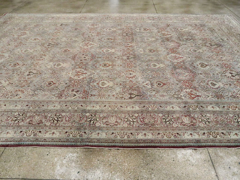 Antique Persian Mashad Large Carpet, No.27627 - Gss