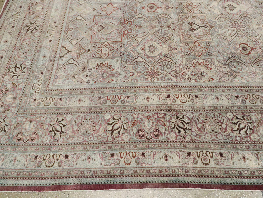 Antique Persian Mashad Carpet, No.27627 - Gss