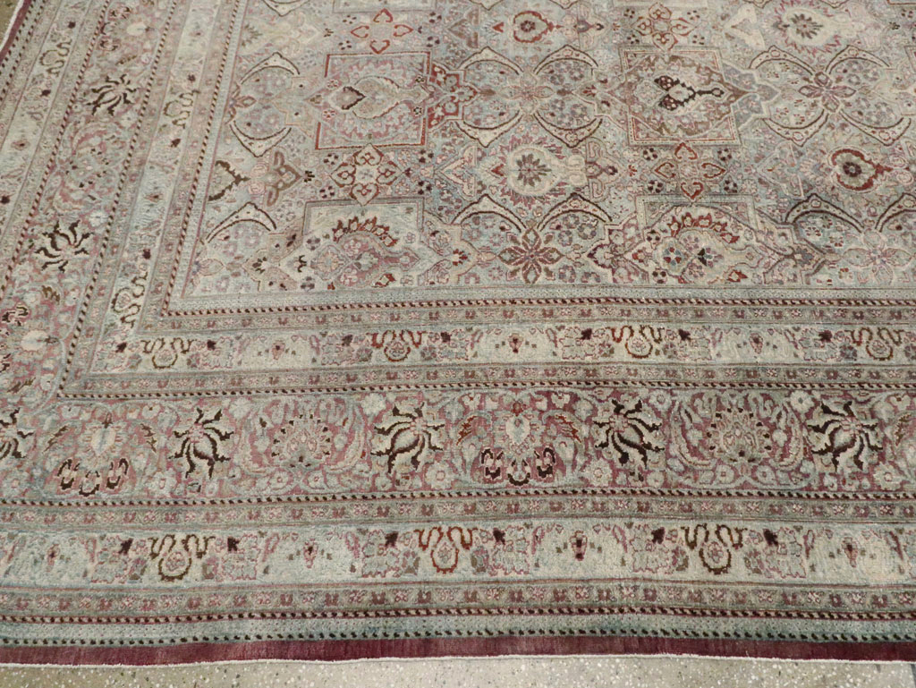 Antique Persian Mashad Large Carpet, No.27627 - Gss
