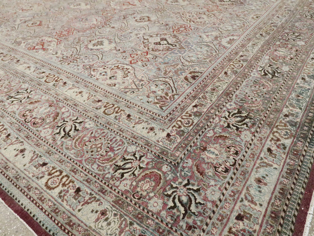Antique Persian Mashad Carpet, No.27627 - Gss