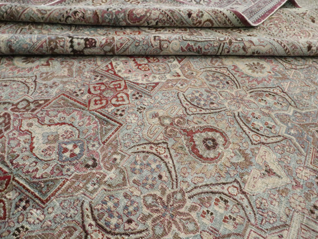 Antique Persian Mashad Large Carpet, No.27627 - Gss