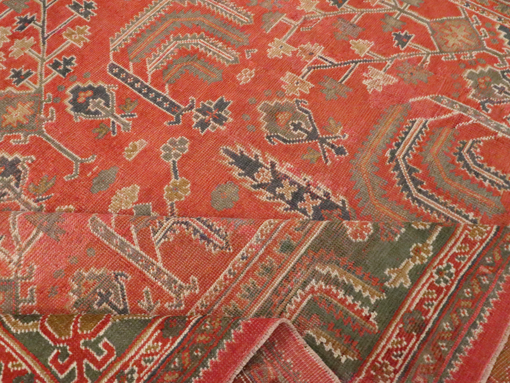 Antique Turkish Oushak Room Size Carpet, No.27634 - Gss