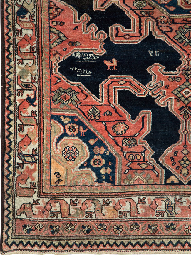 Antique Persian Malayer Rug, No.27637 - Gss