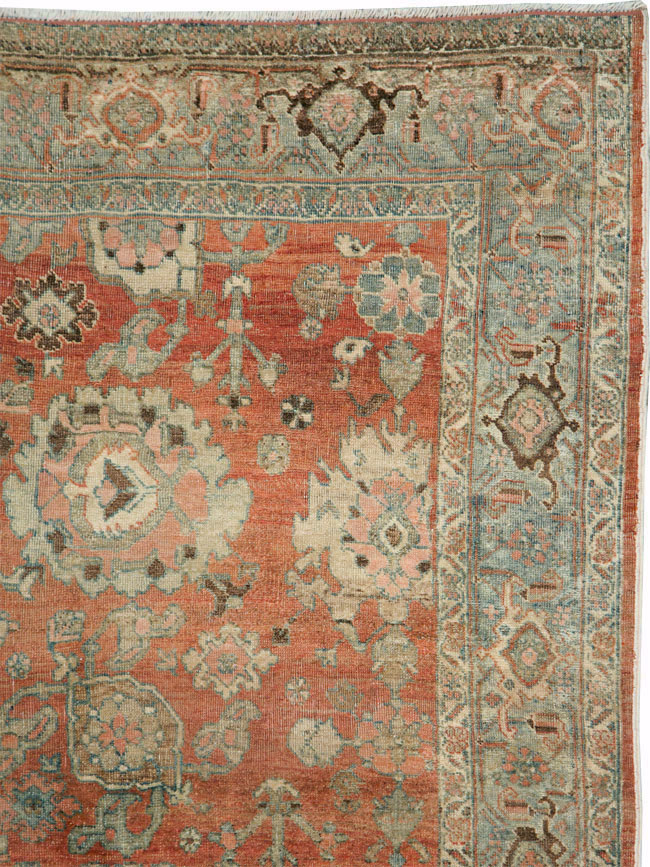 Antique Persian Bidjar Accent Rug, No.27646 - Gss