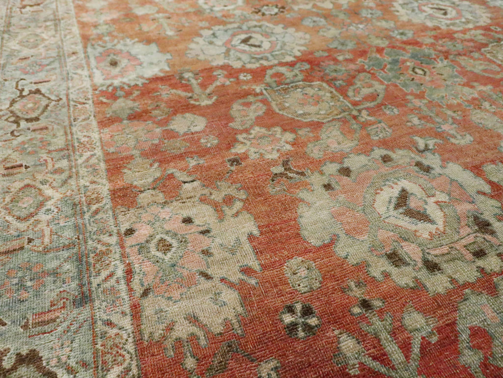 Antique Persian Bidjar Accent Rug, No.27646 - Gss