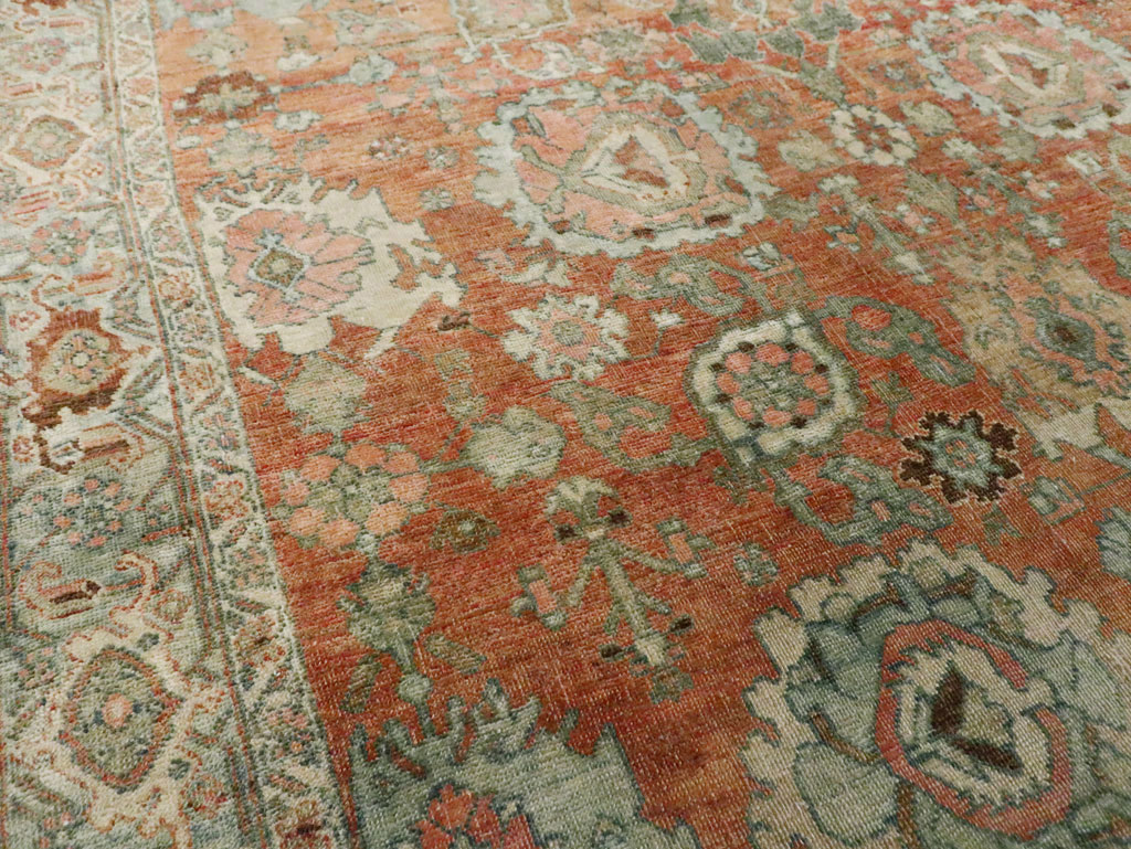 Antique Persian Bidjar Accent Rug, No.27646 - Gss
