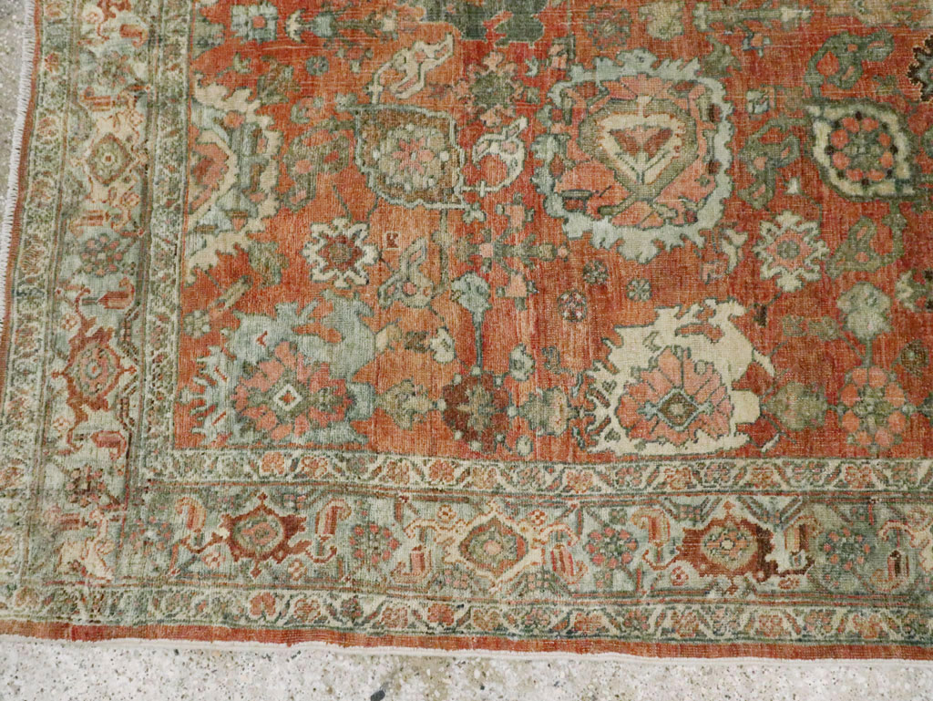 Antique Persian Bidjar Accent Rug, No.27646 - Gss