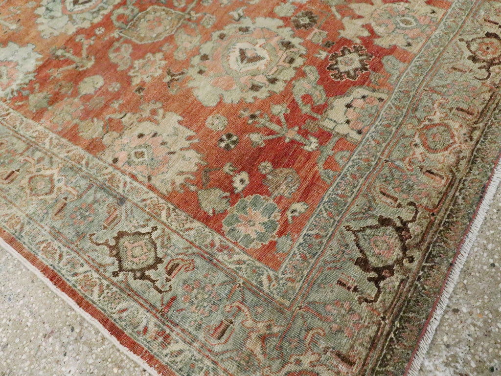 Antique Persian Bidjar Accent Rug, No.27646 - Gss