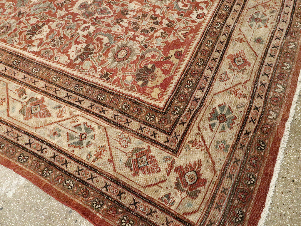 Antique Persian Mahal Carpet, No.27647 - Gss