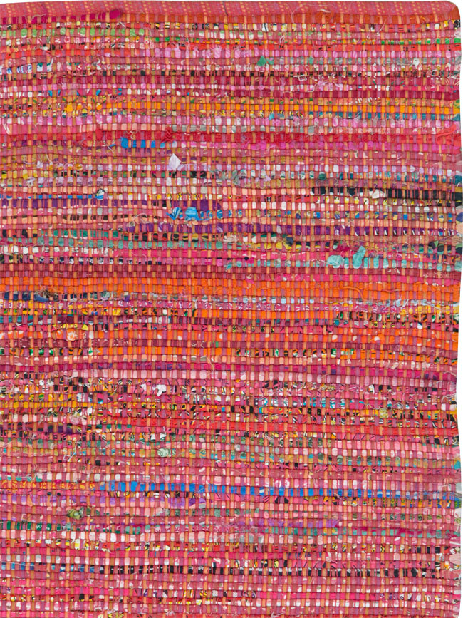 Vintage American Rag Rug, No.27654 - Gss