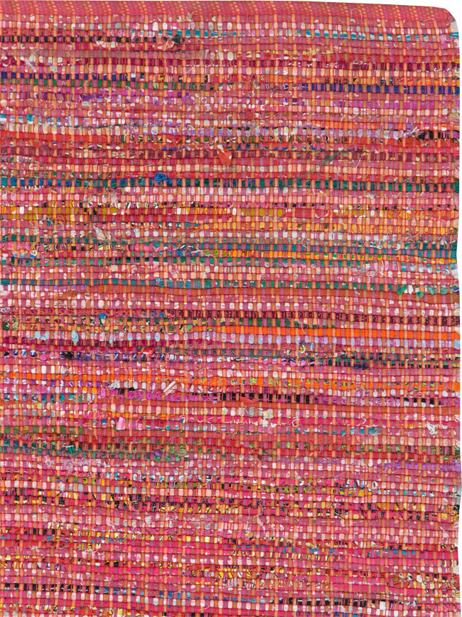 Vintage American Rag Rug, No.27654 - Gss