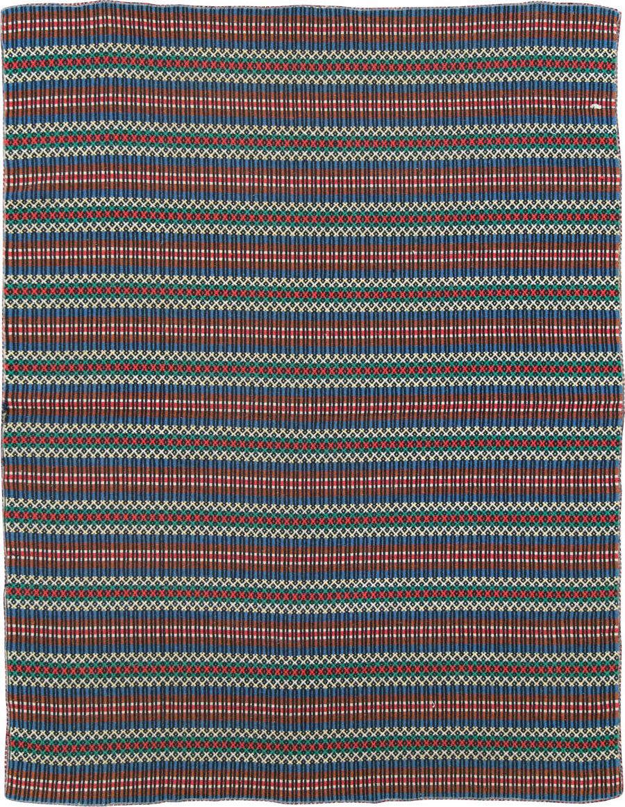Vintage European Flatweave, No.27655 - Gss