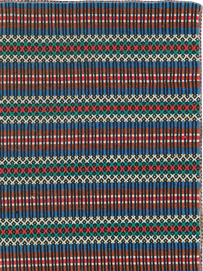 Vintage European Flatweave, No.27655 - Gss