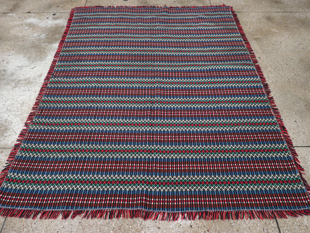 Vintage European Flatweave, No.27655 - Gss