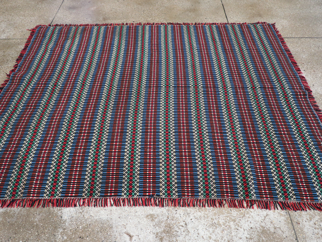 Vintage European Flatweave, No.27655 - Gss