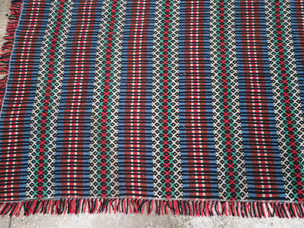 Vintage European Flatweave, No.27655 - Gss