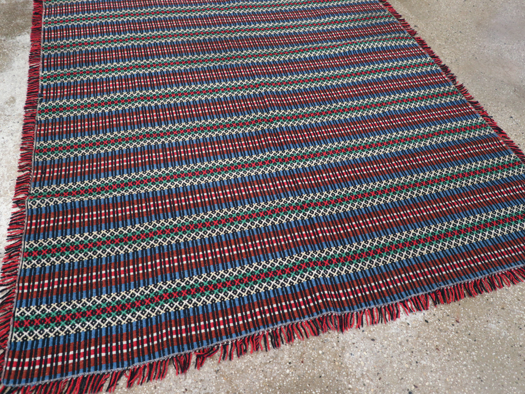 Vintage European Flatweave, No.27655 - Gss