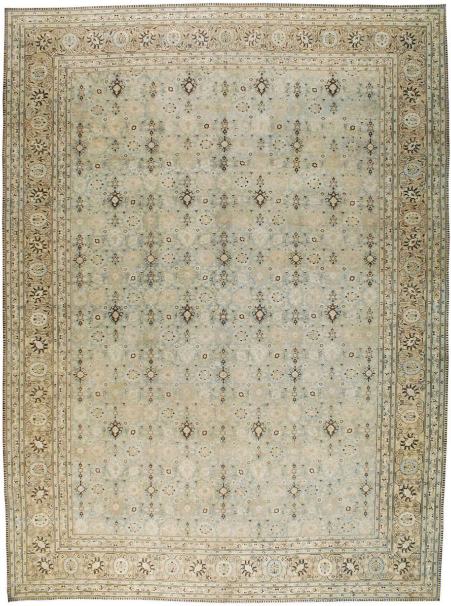 Antique Persian Tabriz Carpet, No.27659 - Gss