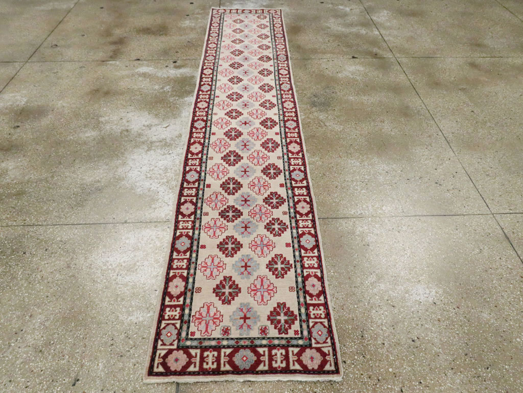 Vintage East Turkestan Khotan Runner (Pair: 1 of 2), No.27663 - Gss