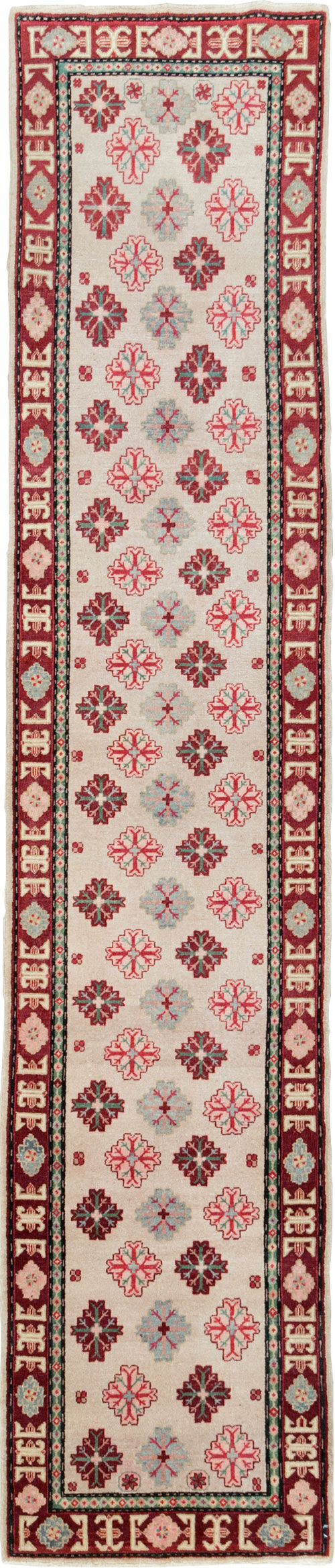 Vintage East Turkestan Khotan Runner (Pair: 2 of 2), No.27664 - Gss