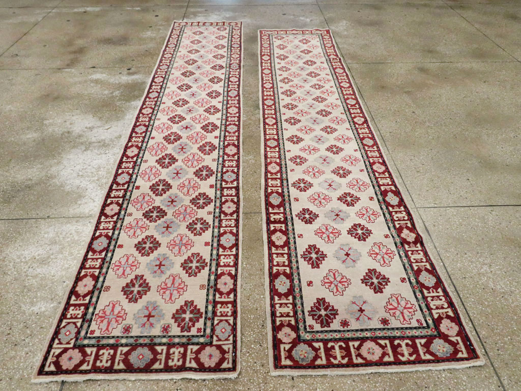 Vintage East Turkestan Khotan Runner (Pair: 2 of 2), No.27664 - Gss