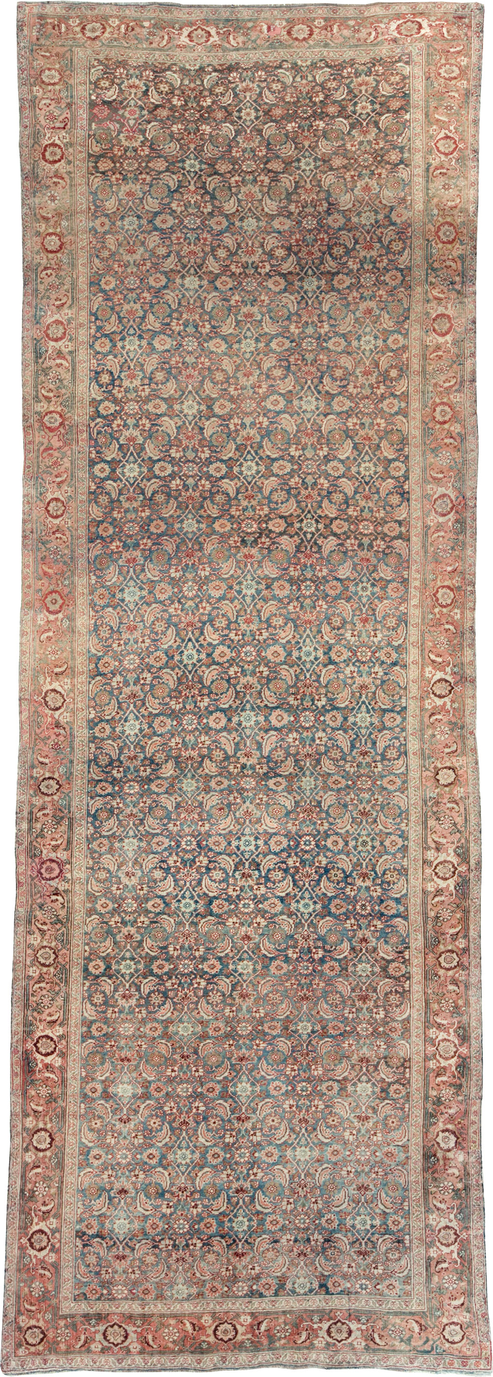 Antique Persian Bidjar Wide Gallery Runner, No.27665 - Gss