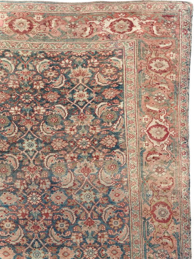 Antique Persian Bidjar Wide Gallery Runner, No.27665 - Gss